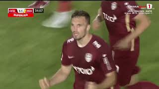 GOOOL CFR Cluj  Mioveni 11 Debeljuh marchează după eroarea mare a portarului Croitoru [upl. by Rinum]