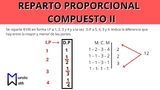 Reparto proporcional compuesto II [upl. by Aix]