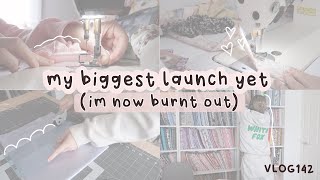 making heaps of orders for the april bow launch im burnt out now VLOG142 [upl. by Ramedlab553]