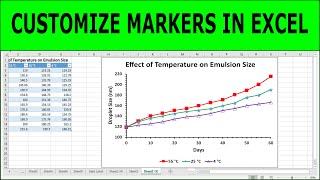 How to Add and Customize Markers in Excel Charts  How to customize markers in excel [upl. by Enidaj697]