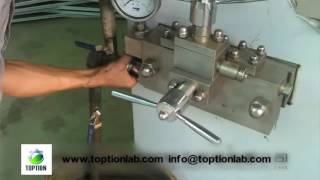 Ice Cream High Pressure Homogenizer How To Operate TOPTION Homogenizer [upl. by Eitsyrk]