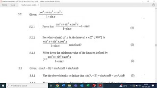 NOVEMBER 2023 MATHEMATICS PAPER 2 P2  Trigonometry Principles  QUESTION 5  GRADE 12 [upl. by Ecirtam]