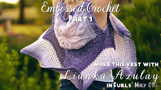 How to Crochet Embossed Crochet Embossed Crochet Flower Tutorial [upl. by Elsy832]