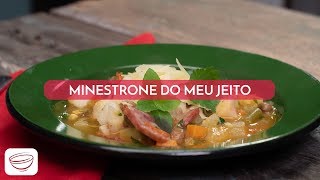 Minestrone do meu jeito  Receita em 1min  Na Cozinha da Helô [upl. by Ahsilahk]