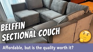 Belffin Modular Couch Review  Worth 1400 [upl. by Nahte]