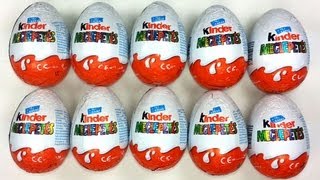 10 Kinder Surprise Unboxing Cool Toys [upl. by Eniron]