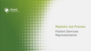 Patient Services Representative Phleb – Realistic Job Preview [upl. by Clemmie]