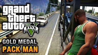 GTA 5  Mission 58  Pack Man 100 Gold Medal Walkthrough [upl. by Dasi]