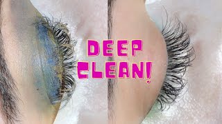 Lash DEEP Cleaning ODDLY SATISFYING PART 1 [upl. by Sirej]