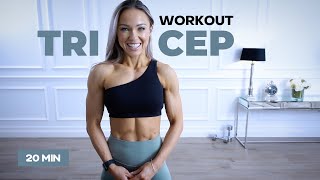 TREMBLING TRICEPS  20 min Tricep Workout with Dumbbells [upl. by Neelik]