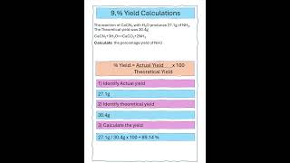 SLOP Percentage Yield calculations [upl. by Aira]