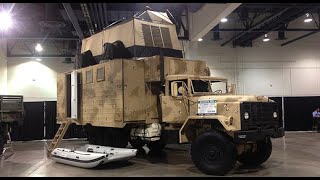 bug out survival vehicle by Plan B Supply  6 wheel drive expedition RV [upl. by Makell426]