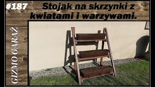 187 Stojak regał na doniczki z kwiatami i warzywami do małego ogródka lub balkon [upl. by Bael]