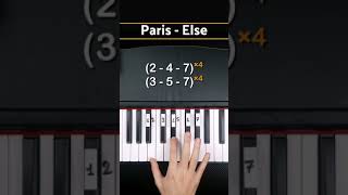 Paris  Else  PianoTutorial shorts [upl. by Gracye]