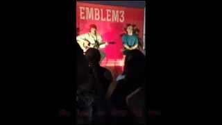 Homerun Lyrics  Emblem3 Live Acoustic [upl. by Eladroc]