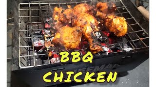 VLOG13 BARBEQUE CHICKEN RECIPE  EASY BBQ CHICKEN GRILL INDIAN STYLE [upl. by Eycats]