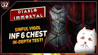 Sinful Vigor  Inferno 6 Chest  InDepth TESTING  Diablo Immortal [upl. by Fife544]