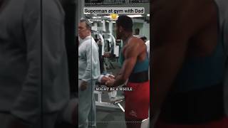 Superman goes to the gym with Dad 😆 clark clarkkent superman loisandclark funnyvideo [upl. by Eem]