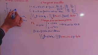 intégrales doubles  changement de coordonnées polaires  Partie 5 [upl. by Alusru]