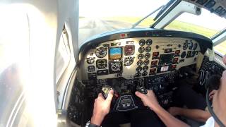 Power Off Landing  King Air C90 GT  POUSO NO PLANEIO  Gliding [upl. by Rozella]