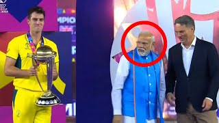 Modi was not happy and looked back at World Cup trophy for Indian Team last time at Home Ground [upl. by Ronald707]