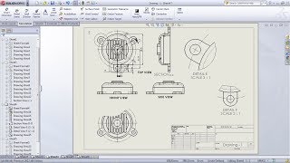 SolidWorks Drawing  Drafting Tutorial for Beginners  1  SolidWorks Drawing Basics  Drawing Views [upl. by Beffrey]