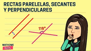 🔴Rectas paralelas perpendiculares y secantes [upl. by Fariss]