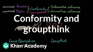 Conformity and groupthink  Behavior  MCAT  Khan Academy [upl. by Ahsienel]