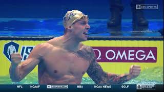 Caeleb Dressel Breaks 100 fly World Record 4778  2020 ISL Finals Budapest [upl. by Margarida]