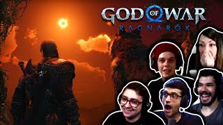 YOUTUBERS REAGINDO AO NOVO TRAILER DE GOD OF WAR RAGNAROK  STATE OF PLAY 2022 [upl. by Scoter]