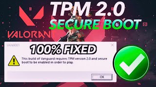 How to Fix Valorant VAN 9003 Error  Enable Secure Boot for Vanguard  Ultimate Guide [upl. by Auahsoj]