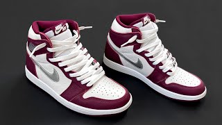 HOW TO LACE NIKE AIR JORDAN 1 HIGH LOOSELY THE BEST WAY [upl. by Walliw]