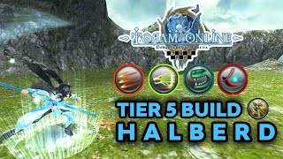 Tier 5 Halberd Build Lv260  Toram Online [upl. by Anirtap]