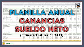 ⚡️PLANILLA ANUAL para proyectar IMPUESTO A LAS GANANCIAS Y SUELDO⚡️ [upl. by Bentlee]