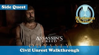 Civil Unrest  Side Quest  Assassins Creed Odyssey [upl. by Eelahc]