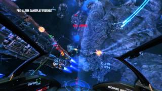 EVE Valkyrie  GDC 2014 Gameplay [upl. by Yelekalb125]