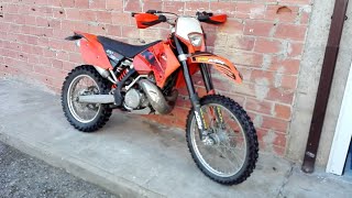 KTM 250 EXC 2T 2006 ENDURO TEST SOUND FMF GOLD EXHAUST [upl. by Torosian]