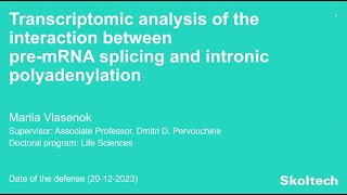 PhD Thesis Defense Mariia Vlasenok [upl. by Botzow]