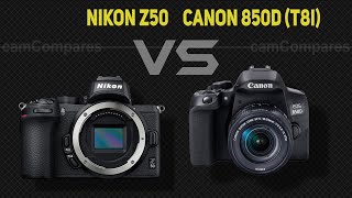 Nikon Z50 vs Canon 850D T8i Camera Battle [upl. by Rehprotsirhc771]