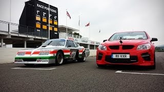 Baby Bertha tackles the new Vauxhall VXR8 GTS on track at Goodwood [upl. by Lanoil]