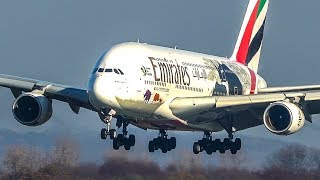 14 BIG PLANE LANDINGS  Airbus A380 Boeing 767 B787  4K [upl. by Warden]