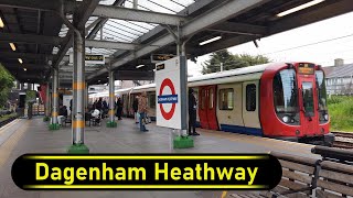 Tube Station Dagenham Heathway  London 🇬🇧  Walkthrough 🚶 [upl. by Elletnahs]