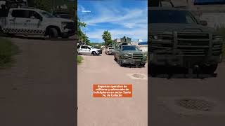 📍 Reportan operativo de militares y sobrevuelo de helicópteros 🚁 en sector Santa Fe en Culiacán 🚨 [upl. by Guadalupe]