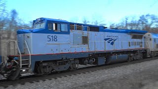 Awesome Lashup of Diesel Engines on Amtrak Capitol Limited [upl. by Enyala719]