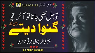 tu mil bhi jata to akhir tujhe ganwa dete  Wasi Shah best urdu shayari  Wasi Shah sad poetry [upl. by Trueblood]