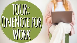 Tour of My OneNote Setup For Work  Functional Digital Planning [upl. by Yllas]