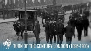 Early English Traffic Turn of the Century London 18961903  British Pathé [upl. by Naicad]