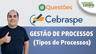 Questões CEBRASPE  Gestão de Processos  Tipos de Processos  Petronio Castro [upl. by Huberty]