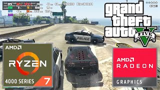 Grand Theft Auto V  AMD Ryzen 7 4700U  Radeon Vega 7 Integrated Graphics  Test Gameplay [upl. by Lancey404]