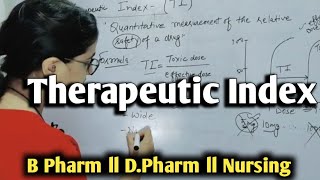 Therapeutic Index II Narrow Therapeutic Index [upl. by Ericka]